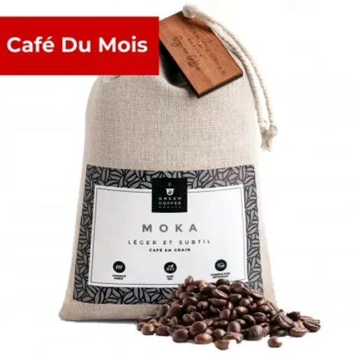 Picture of Moka Grand Cru coffee beans Bio - 250gr - Green Coffee Monaco