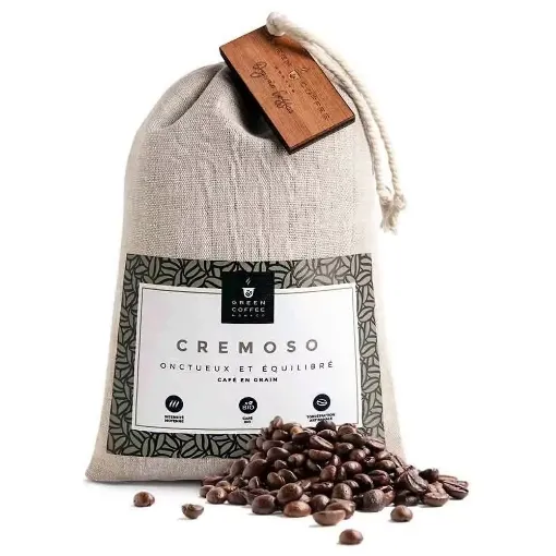 Picture of Cremoso Grand Cru coffee beans Bio - 250gr - Green Coffee Monaco