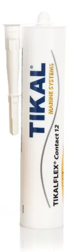 Picture of Marine adhesive tikalflex contact 12 - white - 290ml cartridge - Tikal