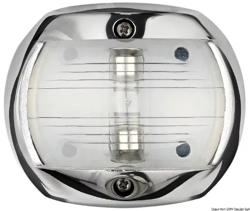 Picture of Compact 12 AISI 316 white stern navigation light