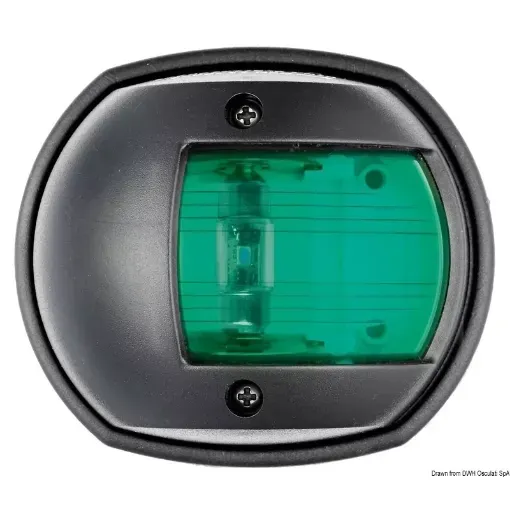 Picture of Compact black 112.5° right green led navigation light