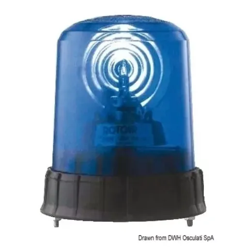 Picture of Strobe flashing blue light 12 - 24V