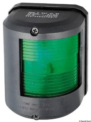 Picture of Navigation light black 12V green right - utility 78