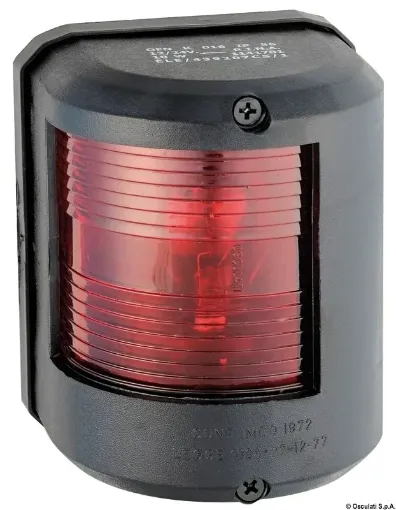 Picture of Navigation light black 24V red left - utility 78