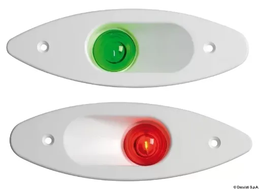 Picture of Navigation light green - white ABS built - in