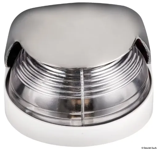 Picture of Deck light AISI 316 225° bow - 225° bow - White - Chrome - 80 - 38 - 58 - 12/24V