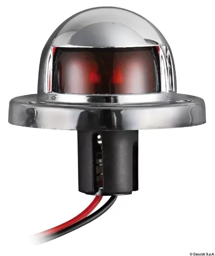 Picture of Navigation light red 112.5° made of chromed ABS