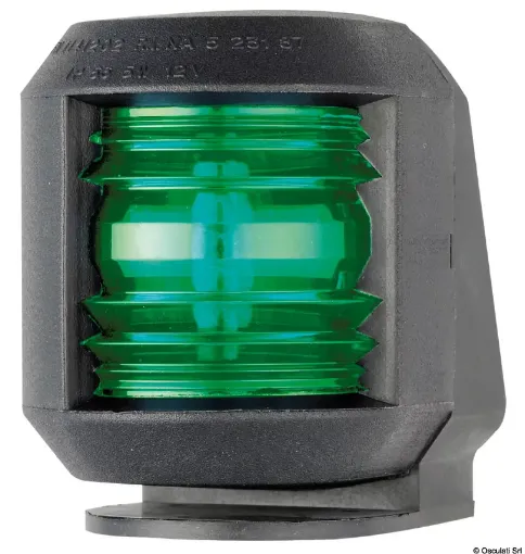 Picture of Navigation light black 112.5° green deck - Ucompact