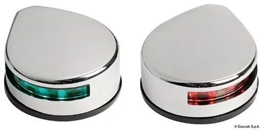 Picture of Lateral navigation light green/red polished stainless steel body