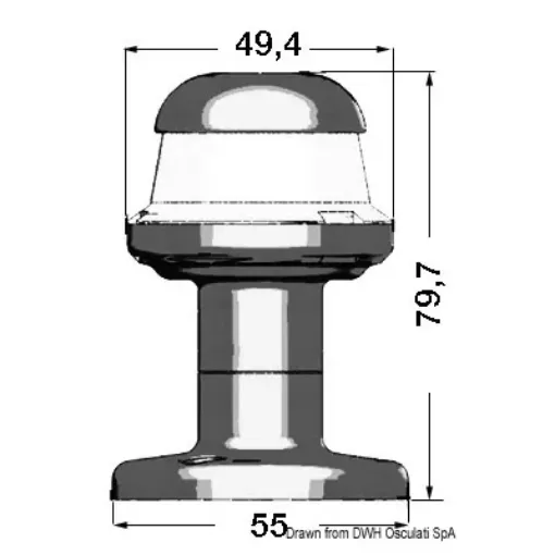 Picture of Navigation light white led 360° - orions