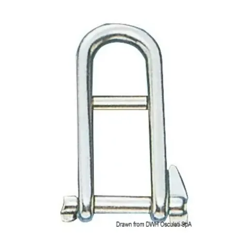 Picture of Shackle with locking pin and stop bar AISI 316 6 mm