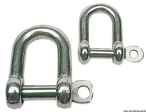 Picture of Shackle made of stainless steel AISI 316 22 mm