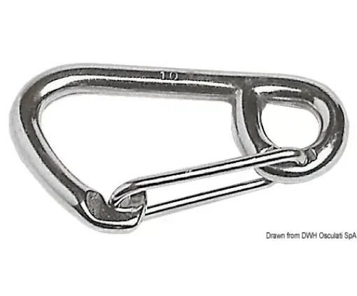 Picture of Snap - hook AISI 316 large opening 80 mm