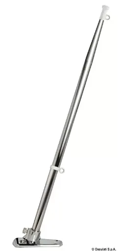 Picture of Stainless steel flagstaff 14 x 400 mm with chromed - ABS base