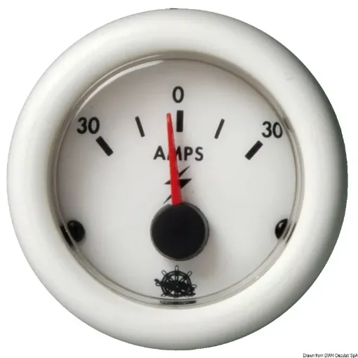 Picture of Ammeter white 30 - 0 - 30 A - guardian