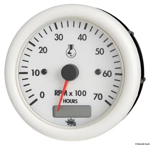 Picture of RPM counter 2/4stroke white hourmeter 12V - guardian