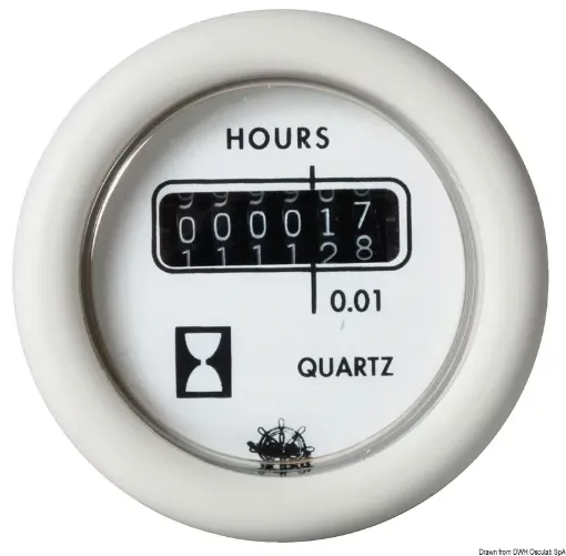 Picture of Hour meter white 12 V - guardian