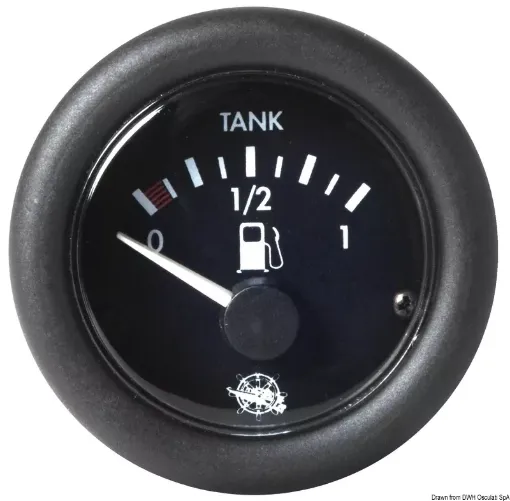 Picture of Fuel level indicator 12V white - 27.527.01 - Fuel level indicator 12 V black - 27.427.01 - Guardian