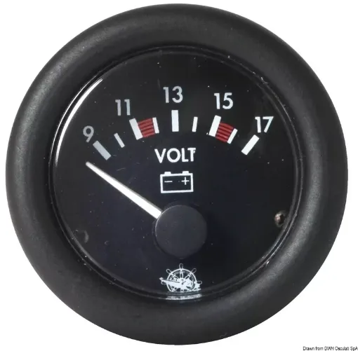 Picture of Voltmeter Guardian 10-16 V black - 27.433.01 - Voltmeter Guardian 10-16 V black - 27.433.01 - Guardian