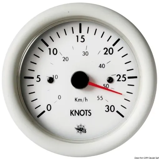 Picture of Speedometer 0 - 30 knots white 12 V - guardian