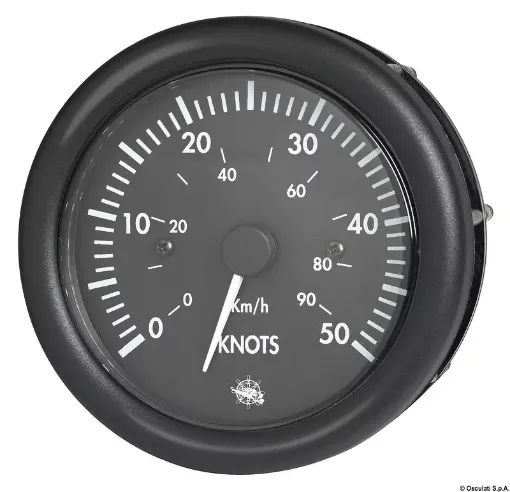 Picture of Speedometer 0 - 50 knots black 12 V - guardian