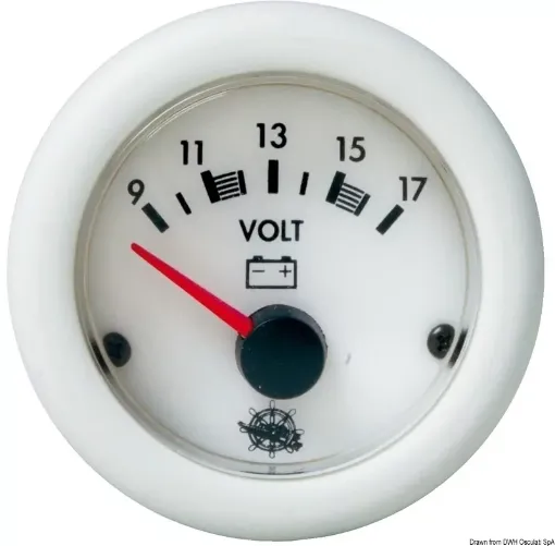 Picture of Voltmeter white 10 - 16 V - guardian