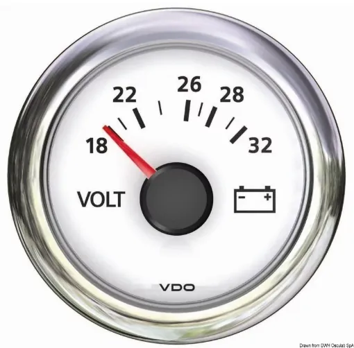 Picture of Voltmeter 18/32V white