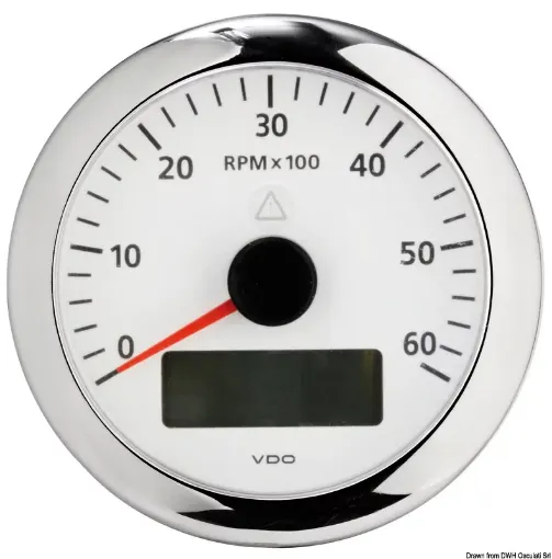 Picture of RPM counter 6000 RPM white