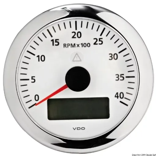 Picture of RPM counter 4000 RPM white