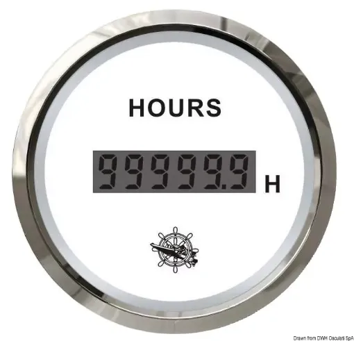 Picture of Digital hour counter white - glossy