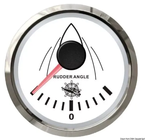 Picture of Rudder angle indicator 0 - 190 ohm white - glossy