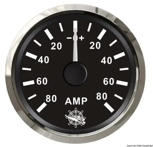 Picture of Ammeter with shunt 80 A black - glossy