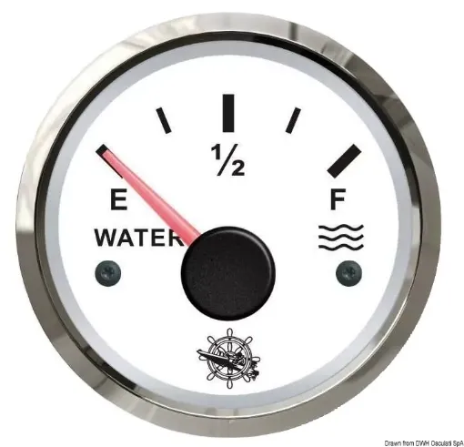 Picture of Water level gauge 10 - 180 ohm white - glossy