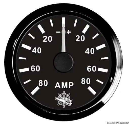 Picture of Ammeter with shunt 80 A black - black