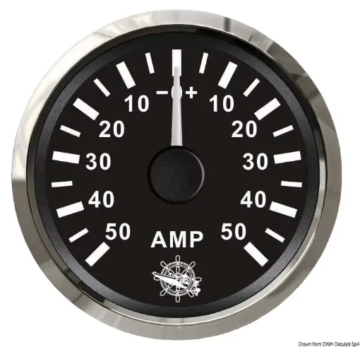 Picture of Ammeter with shunt 50 A black - glossy