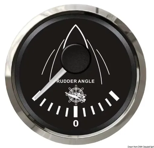 Picture of Rudder angle indicator black - glossy