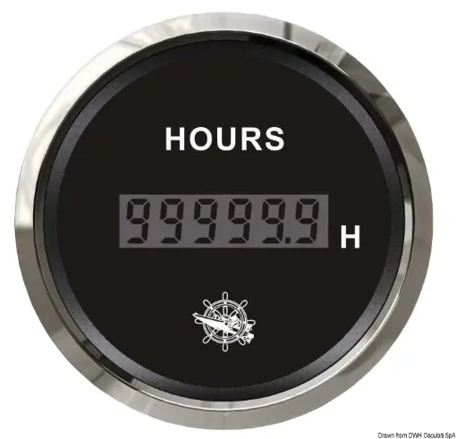 Picture of Digital hour counter black - glossy