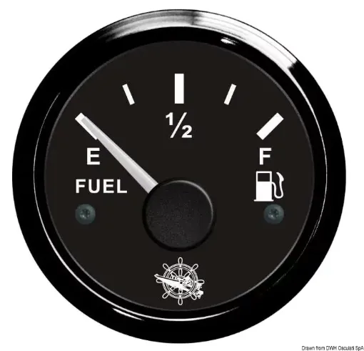 Picture of Fuel level gauge 240 - 33 ohm black - black