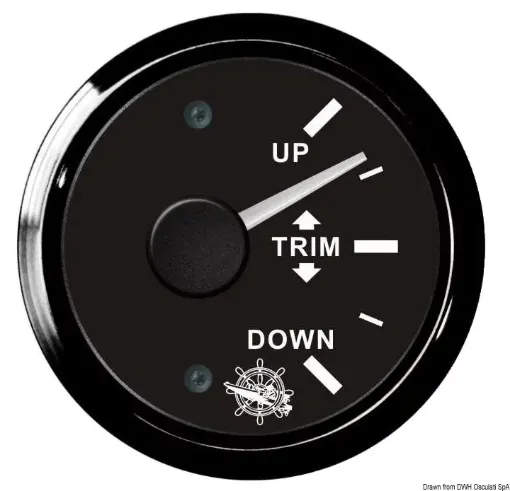 Picture of Trim indicator 0 - 190 ohm black - black - 0 - 190 Ω - 51 - 45 - 12/24V - 45