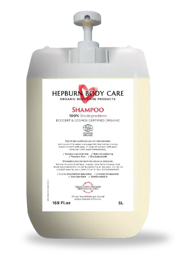 Picture of Bio shampoo in 5L drum with hand pump - Hepburn body care