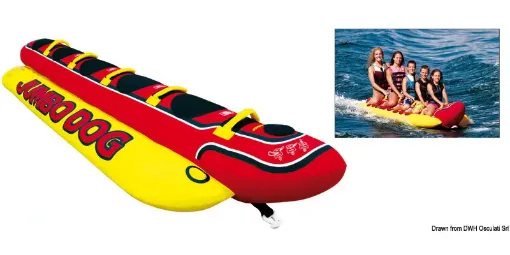 Picture of Maxi Hot Dog. Manufactured in PVC electro-welded + Cordura nylon + neoprene protection. Equipped with a special valve for quick inflation/deflation.