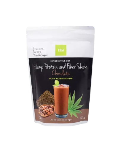 Picture of Hemp protein and fibre chocolate shake - 300g - Elixi