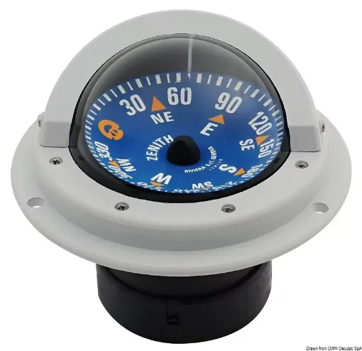 Picture of BZ1/AVG compass 3" grey/blue - Riviera