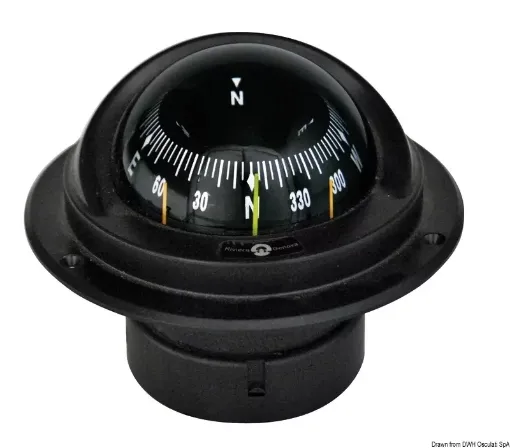 Picture of IDRA built - in compact compass black/black - Riviera