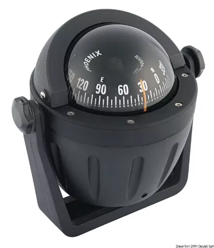 Picture of BH2/AV compass 3" black/black - Riviera - Black - Bracket - 12V - 155 - Black