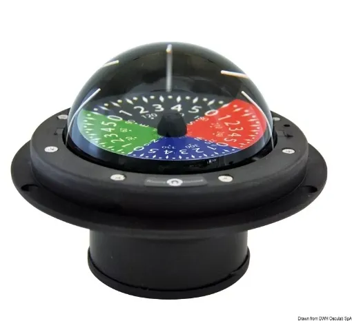 Picture of Regatta tactic compass 3" black - Riviera