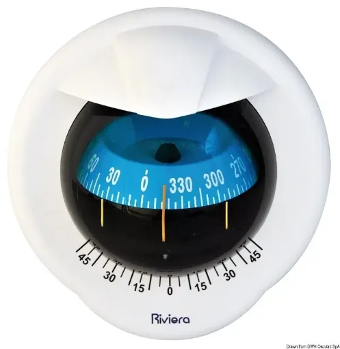 Picture of Pegasus compass 3" white/blue - Riviera