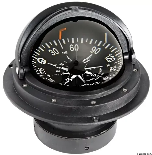 Picture of Compass 4" with cover black/black topview - Riviera