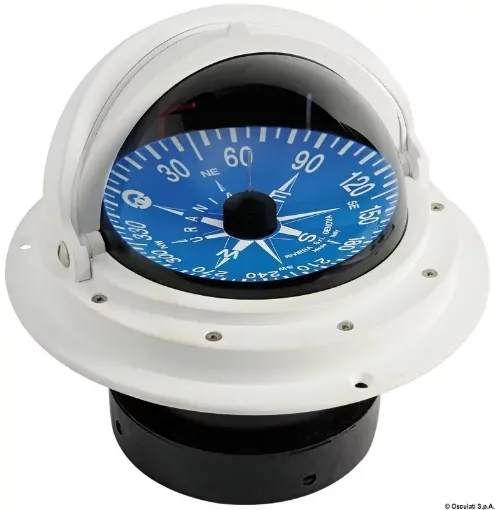 Picture of Compass 4" enveloping opening white/blue topview - Riviera