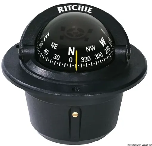 Picture of Explorer built - in compass 2"3/4 black/black - Ritchie